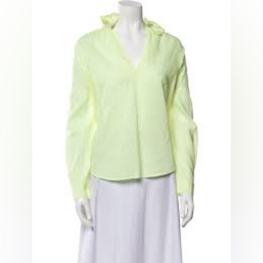 A Shirt Thing Celeste Cotton Poplin Shirt in Yellow